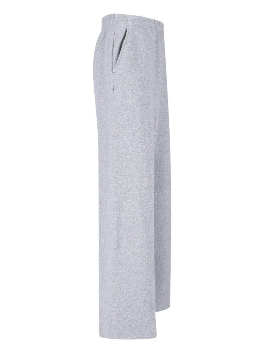 Entire Studios Grey Full Wide-Leg Sports Pants