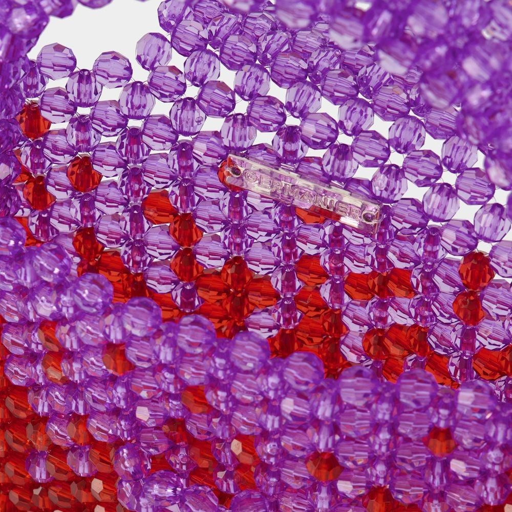 Germanier Ss23bg01 Hobo Bag - Purple/Red - Pearl