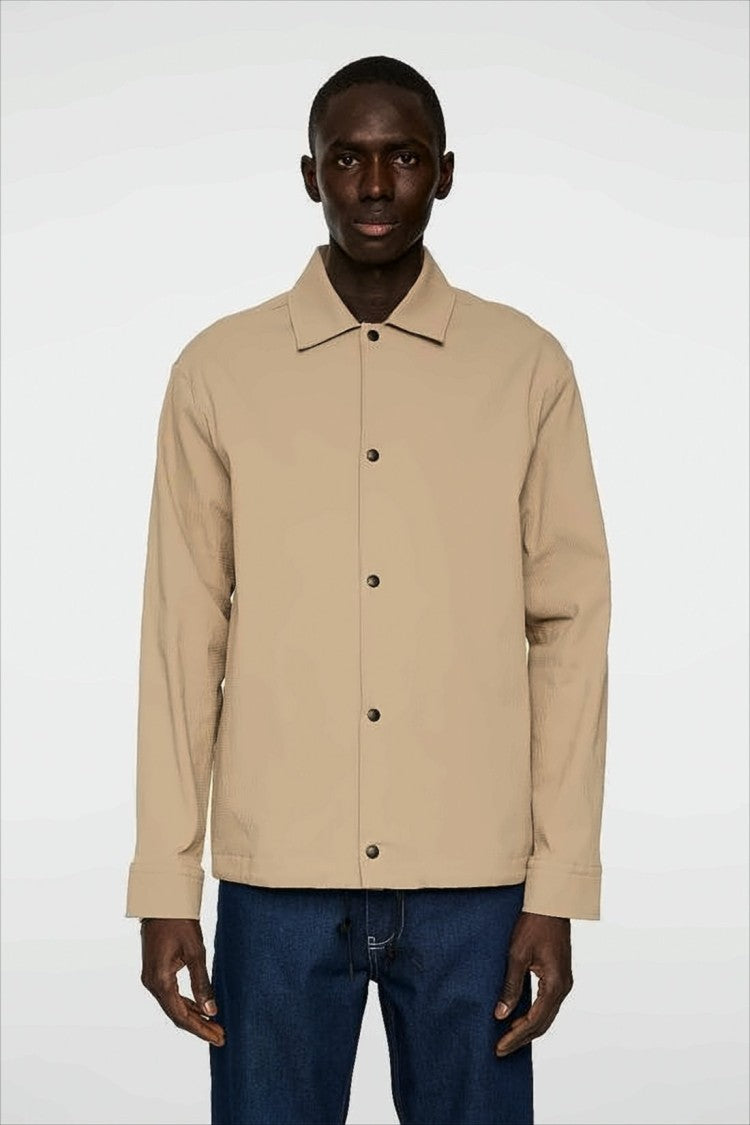 J Lindeberg Long-Sleeve Textured Shirt