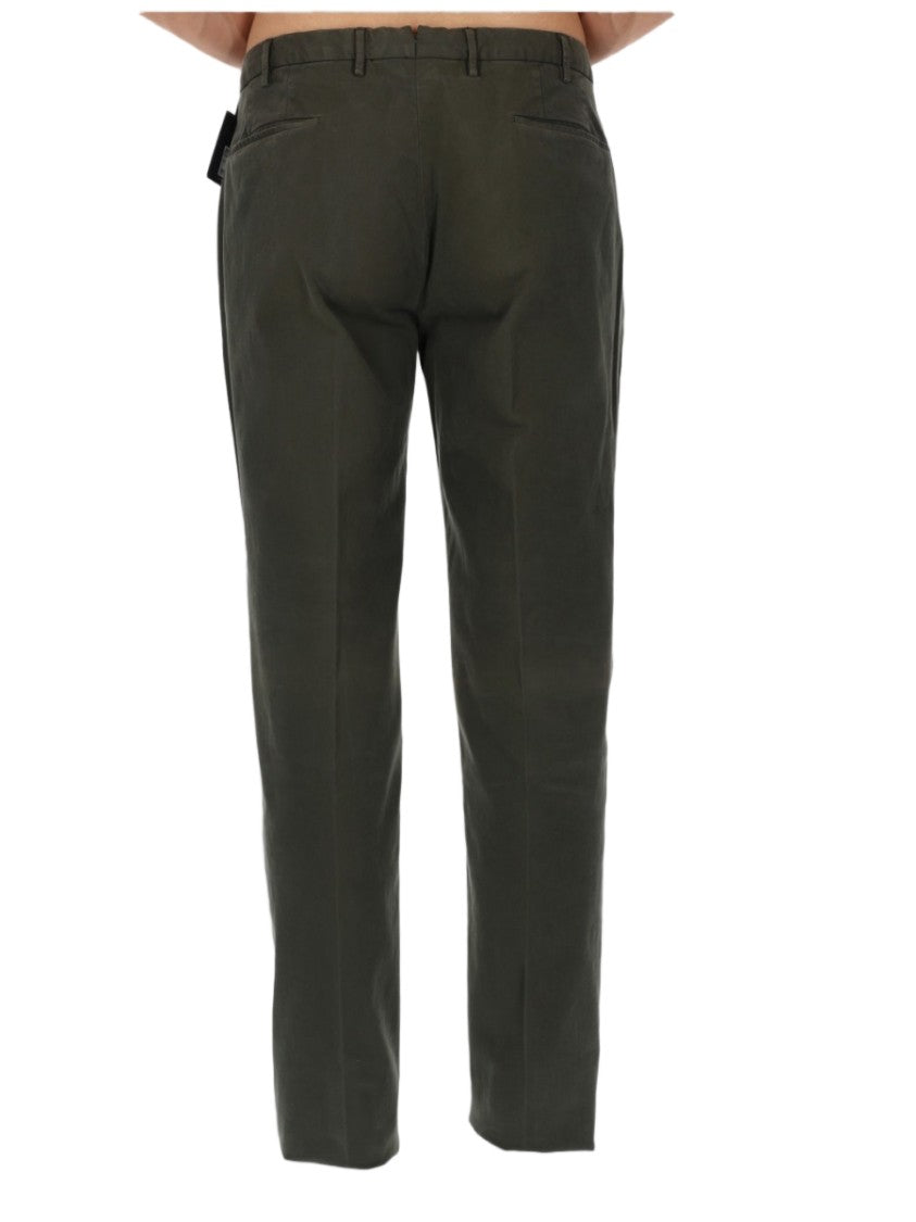 Incotex Green Straight-Leg Cotton-Blend Chinos