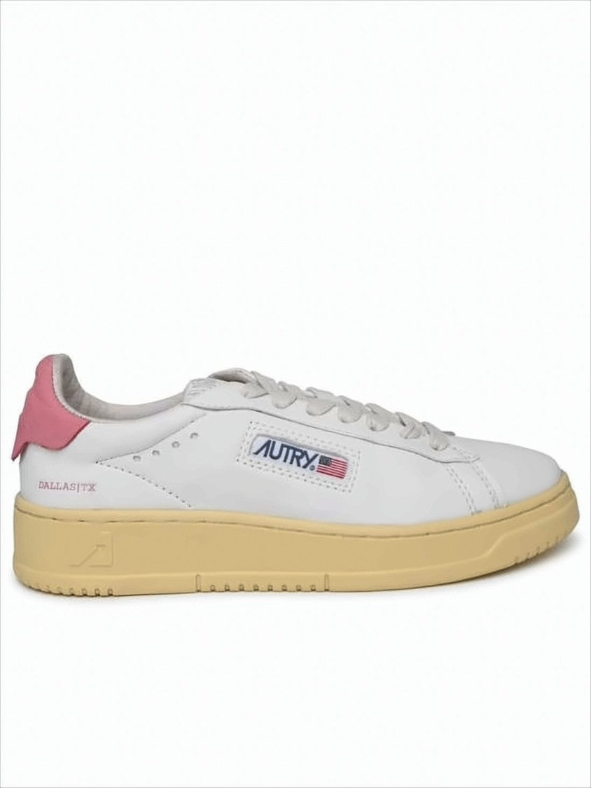 Autry Low-Top Leather Sneakers With Contrasting Rubber Sole