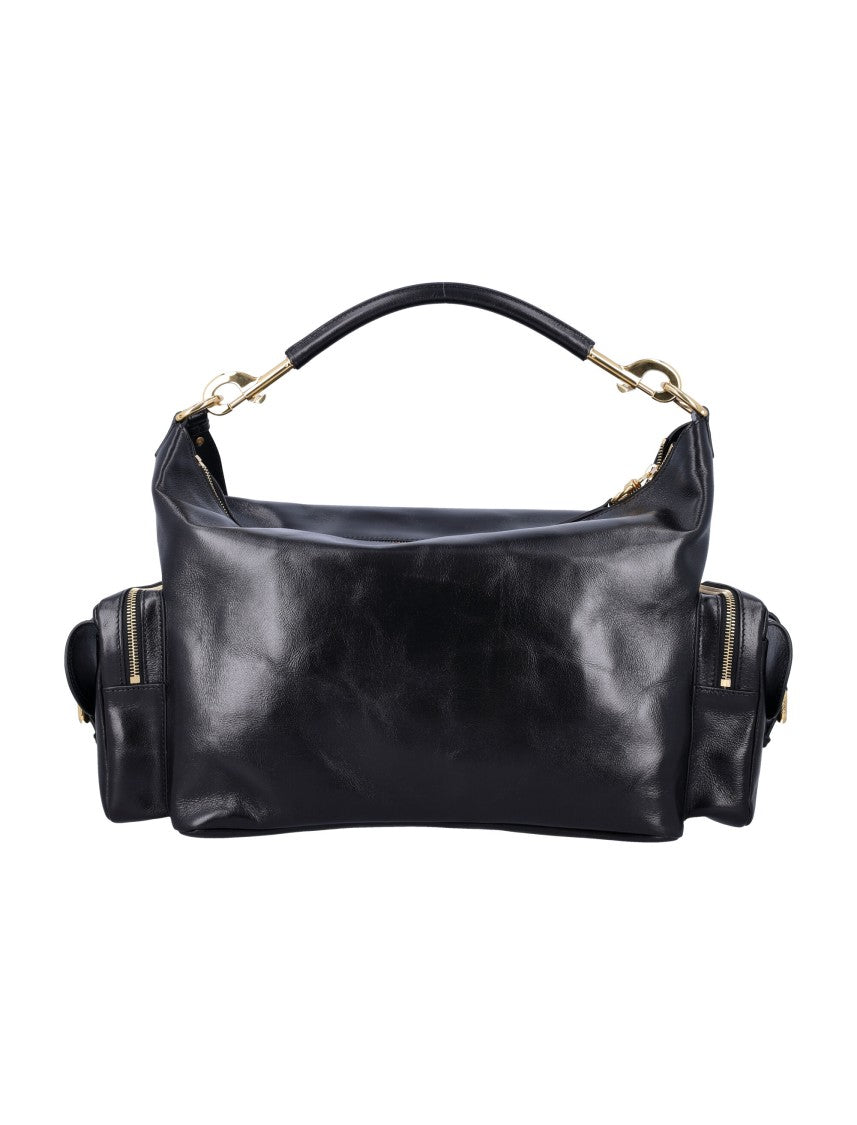 Chloé Structured Black Leather Camera Bag