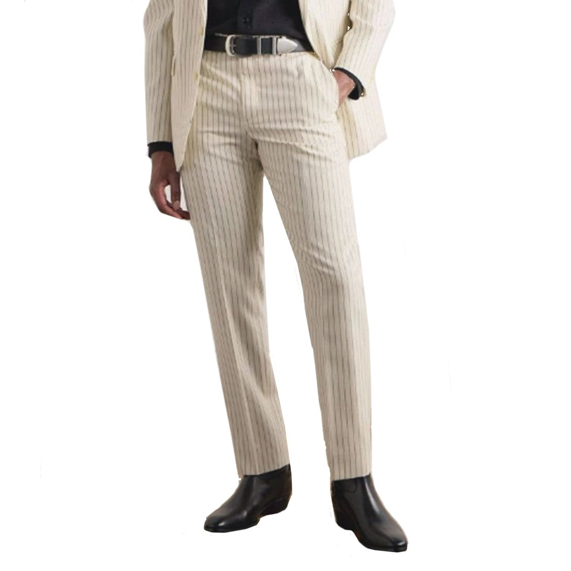 Celine Wool Striped Pants With Flared Legs And Classic Fit
