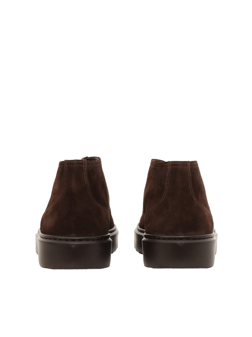 Doucal's Chukka Sneakers With Suede Finish And Thick Sole