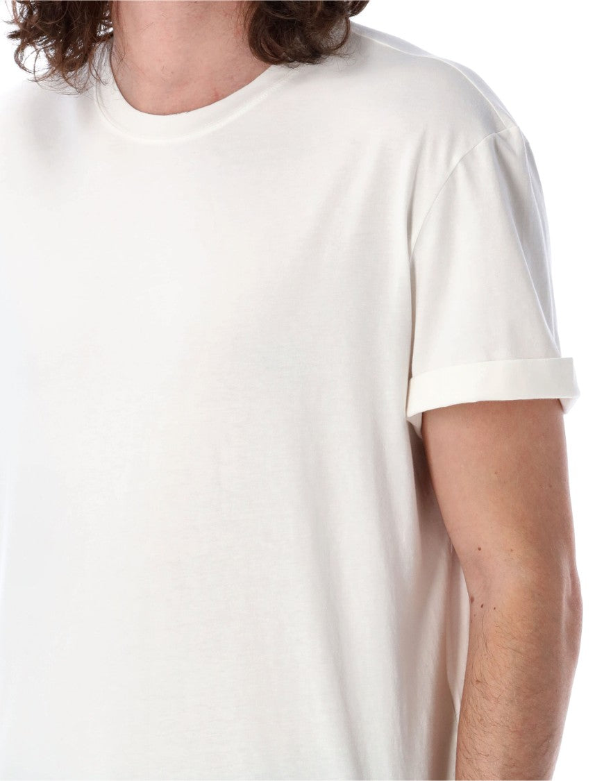 Golden Goose White Distressed Cotton T-Shirt