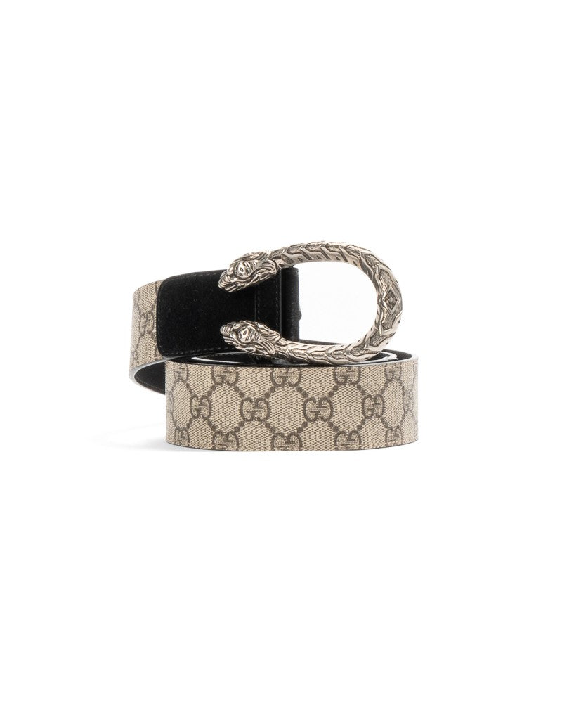 Gucci Dionysus Gg Supreme Belt Black