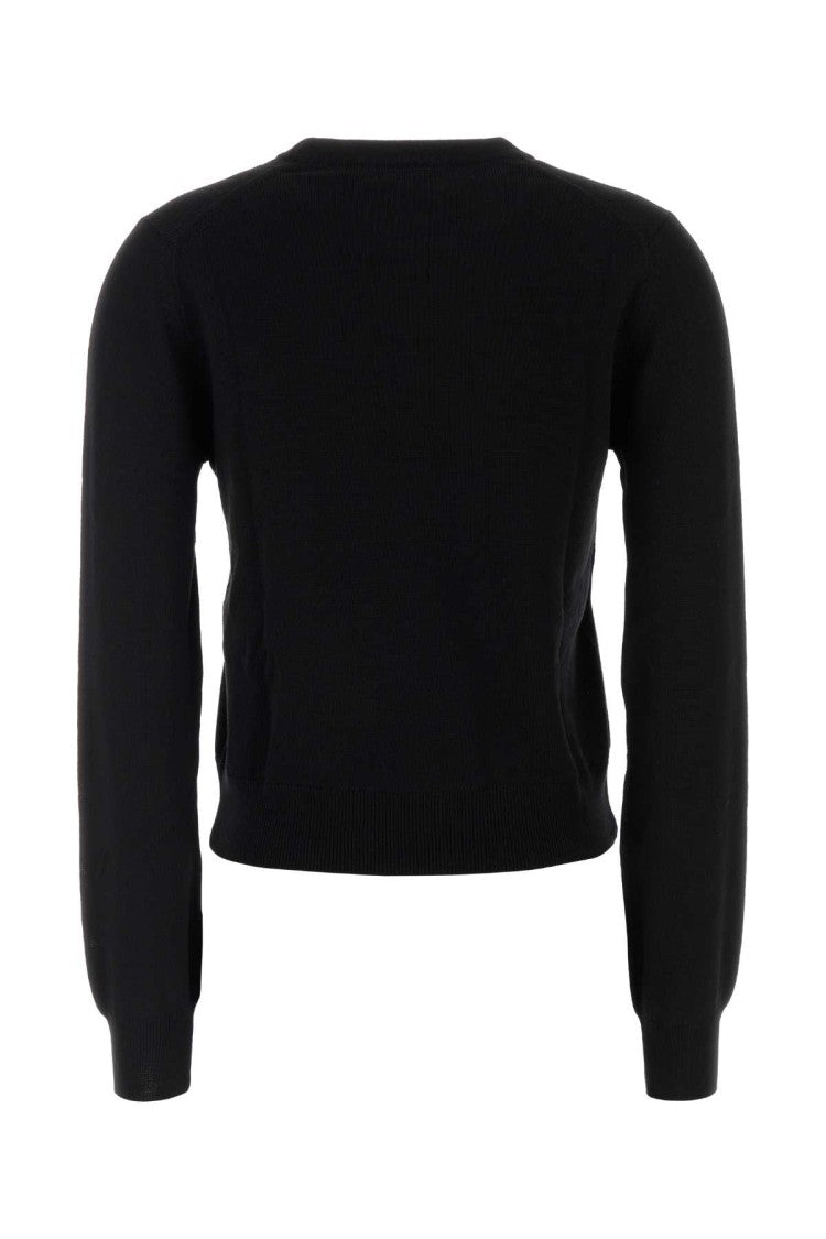 Maison Kitsuné Black Wool Sweater