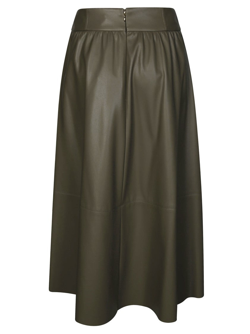 Liu Jo Knee-Length Eco-Friendly Leather Midi Skirt