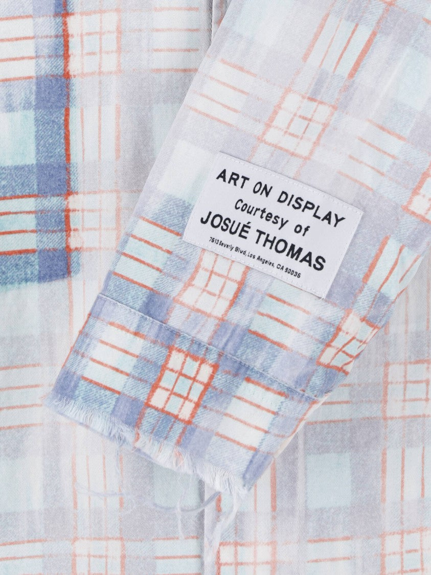 Gallery Dept. Blue Pastel Plaid Relaxed Fit Shirt