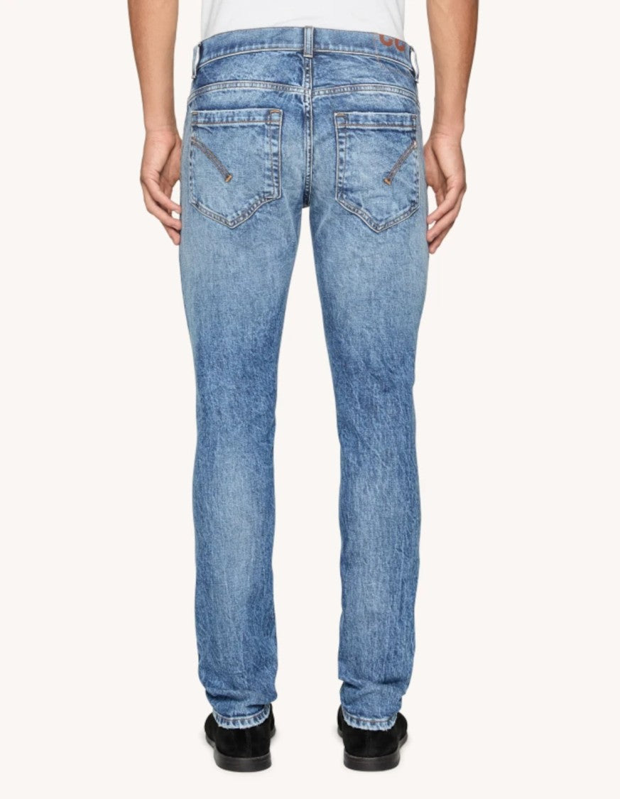 Dondup Straight-Fit Medium Blue Jeans