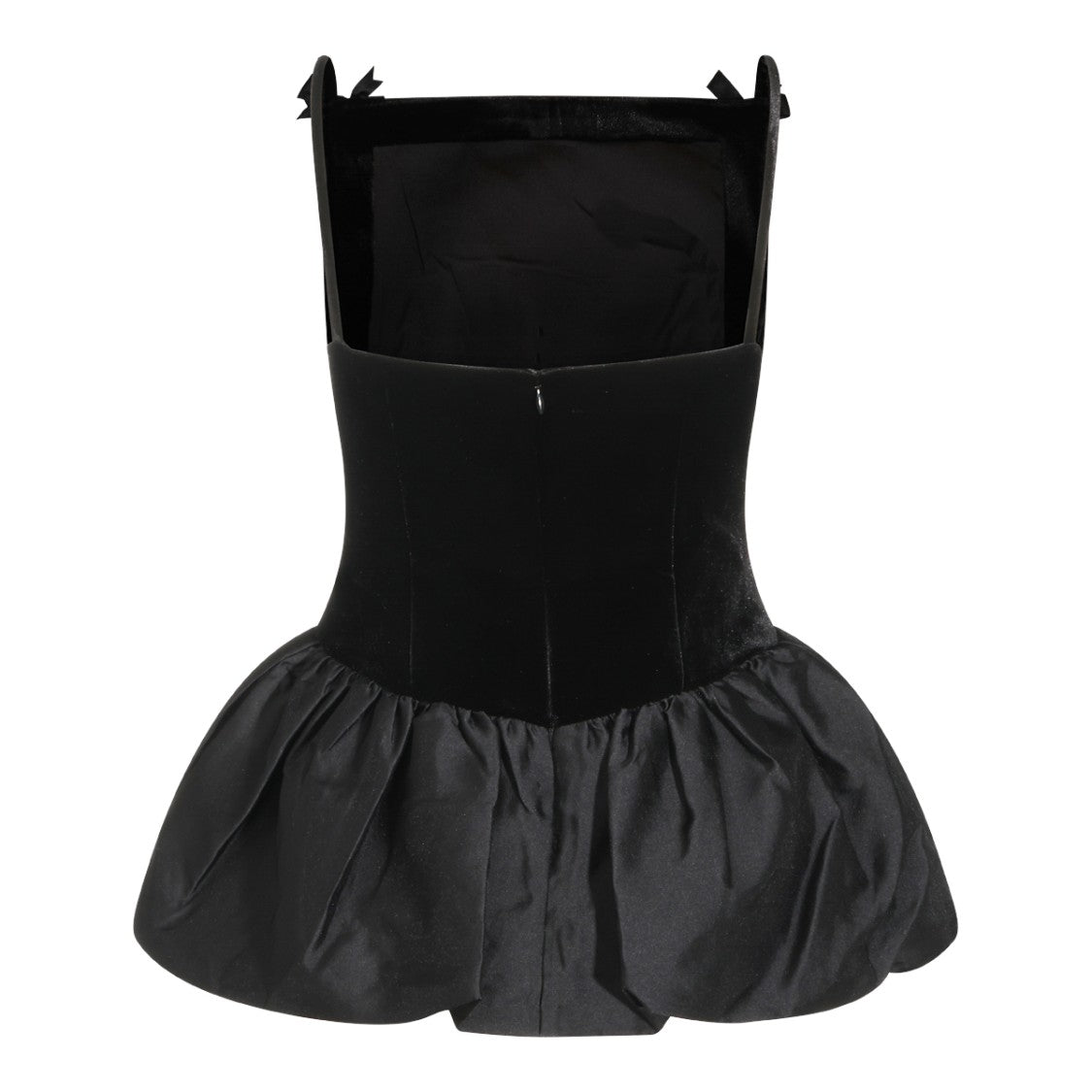 Self-Portrait Fitted Velvet Petal Peplum Tops