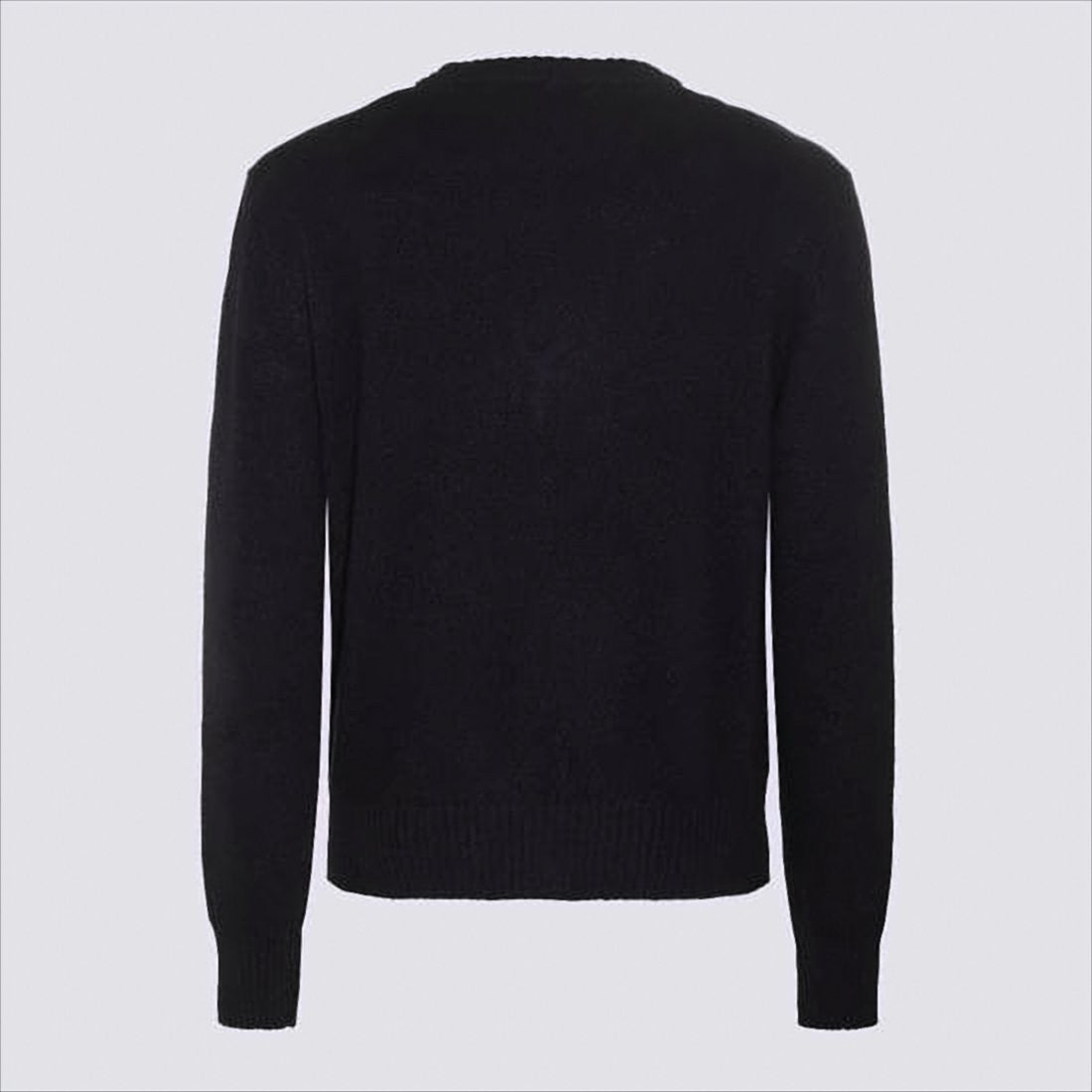 Ami Paris Classic V-Neck Cashmere And Wool Cardigan