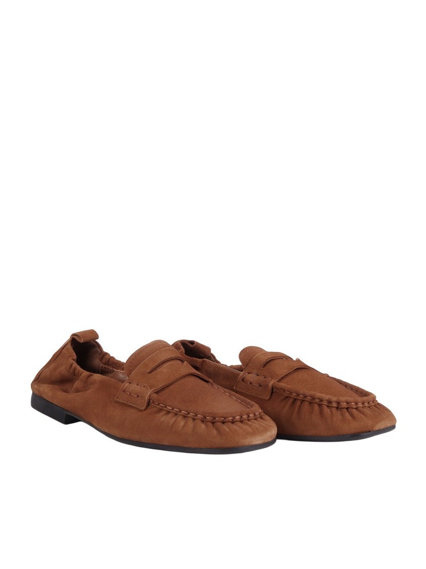 Copenhagen Brown Classic Penny Suede Loafers