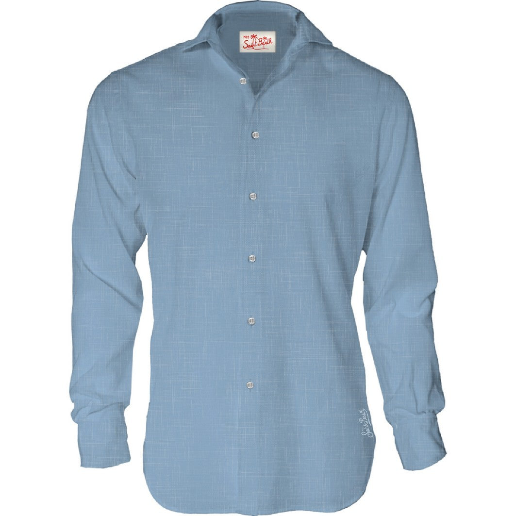 Mc2 Saint Barth Pamplona Solid Color Classic Shirt