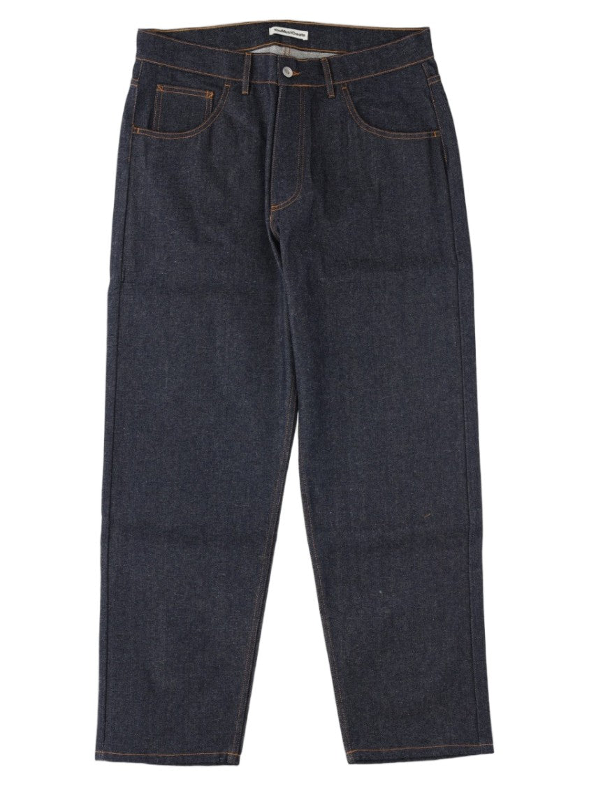 Ymc Blue Five-Pocket Straight-Leg Denim Jeans