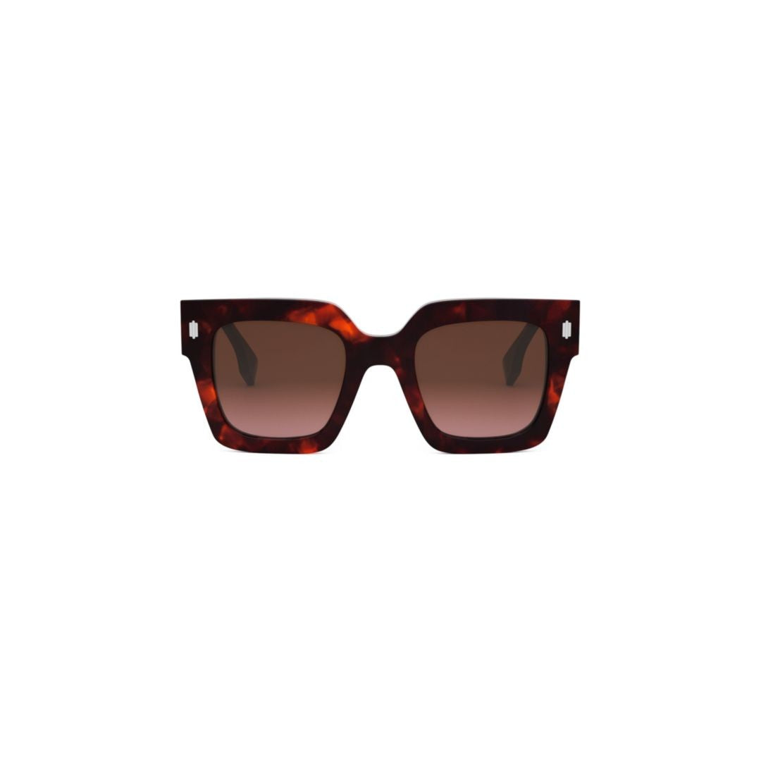 Fendi Fe40101i Oversized Tortoiseshell Acetate Sunglasses