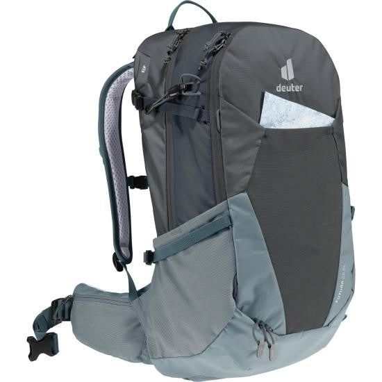 Deuter Ergonomic Grey Backpack With Multiple Compartments
