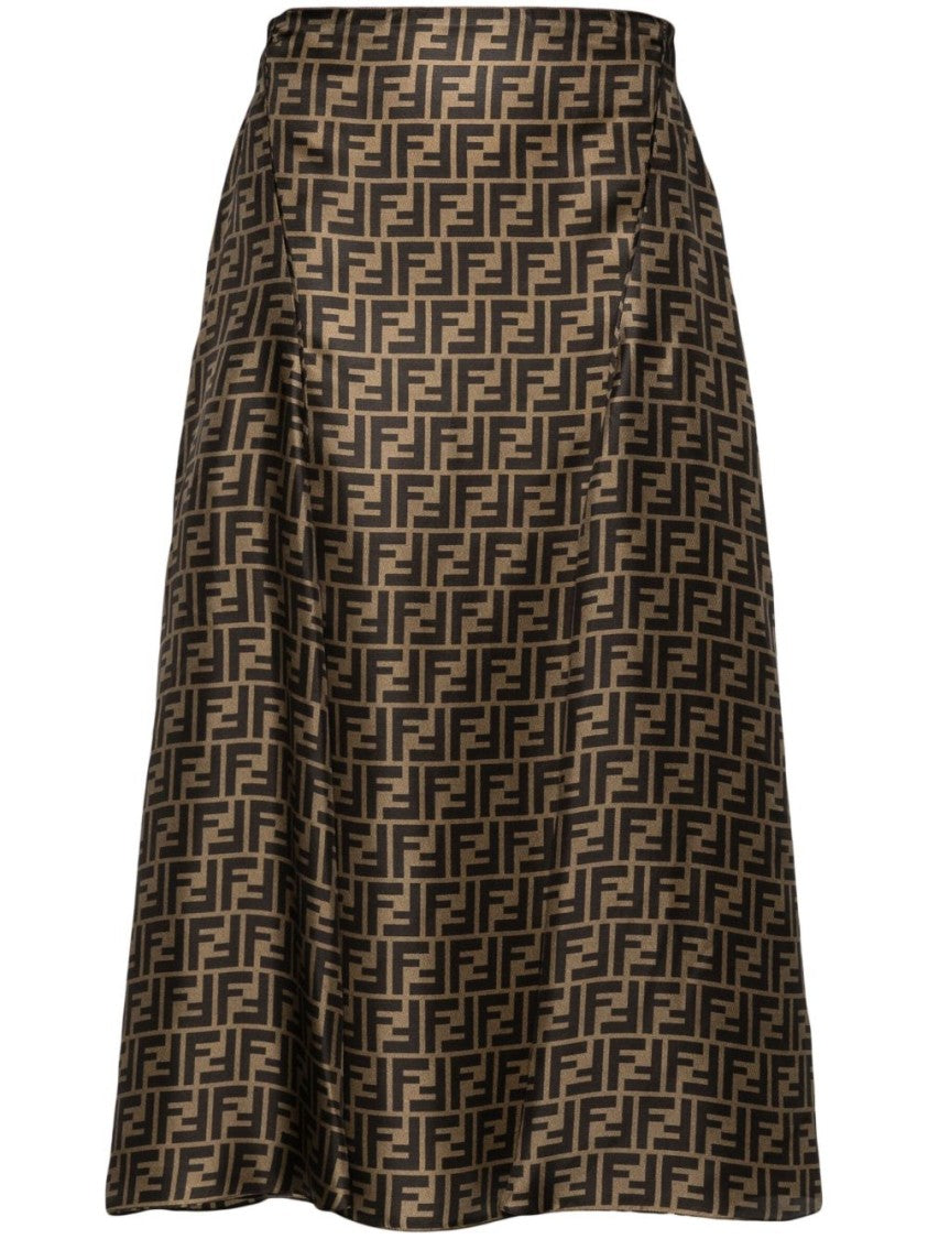 Fendi A-Line Midi Skirt