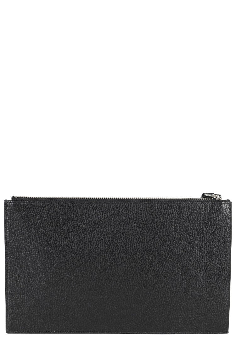 Orciani Micron Leather Pouch With Wrist Wrap