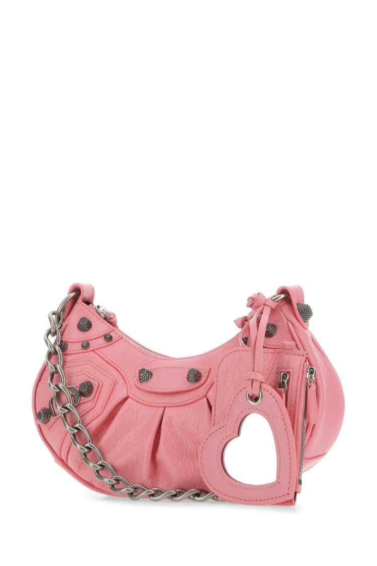 Balenciaga Pink Nappa Leather Le Cagole Xs Crossbody Bag