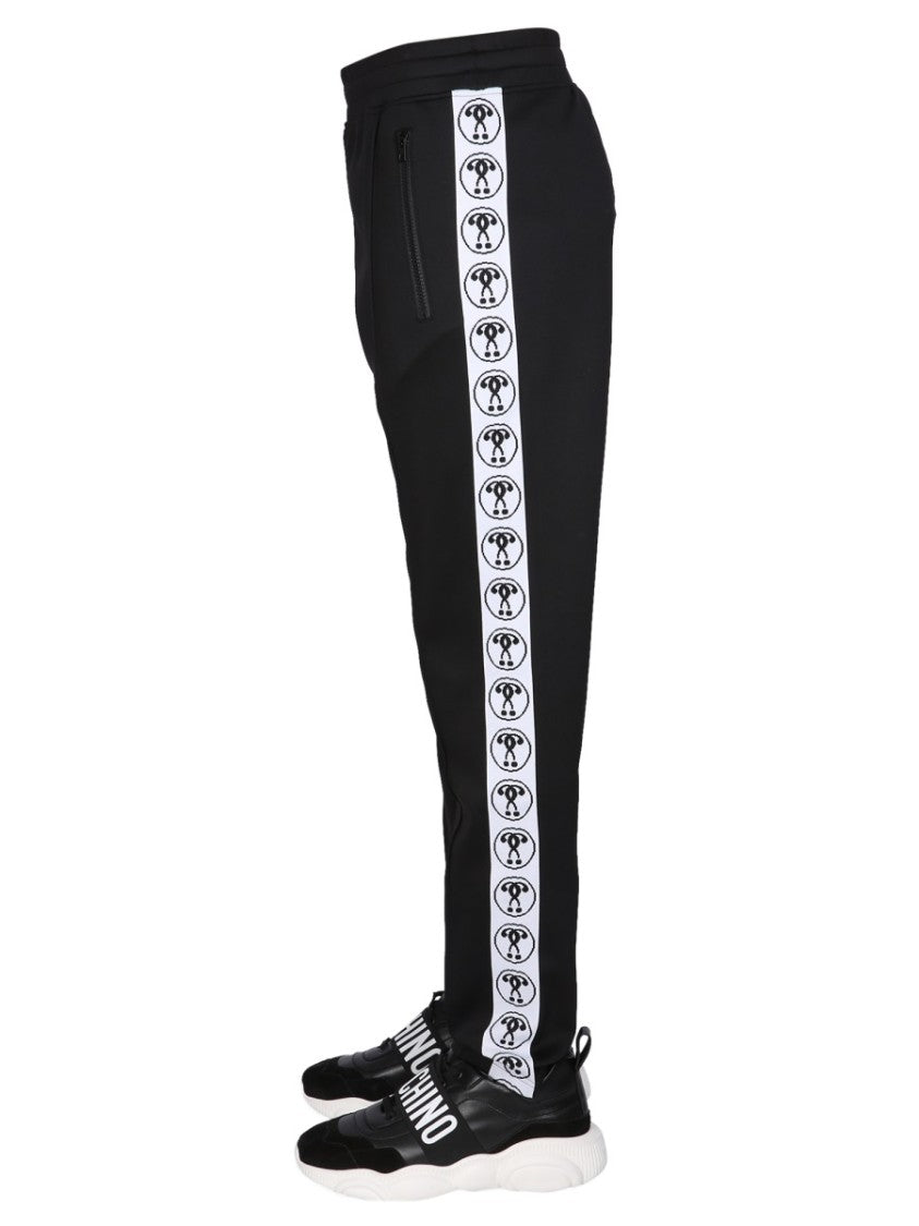 Moschino Tapered Black Jogging Pants