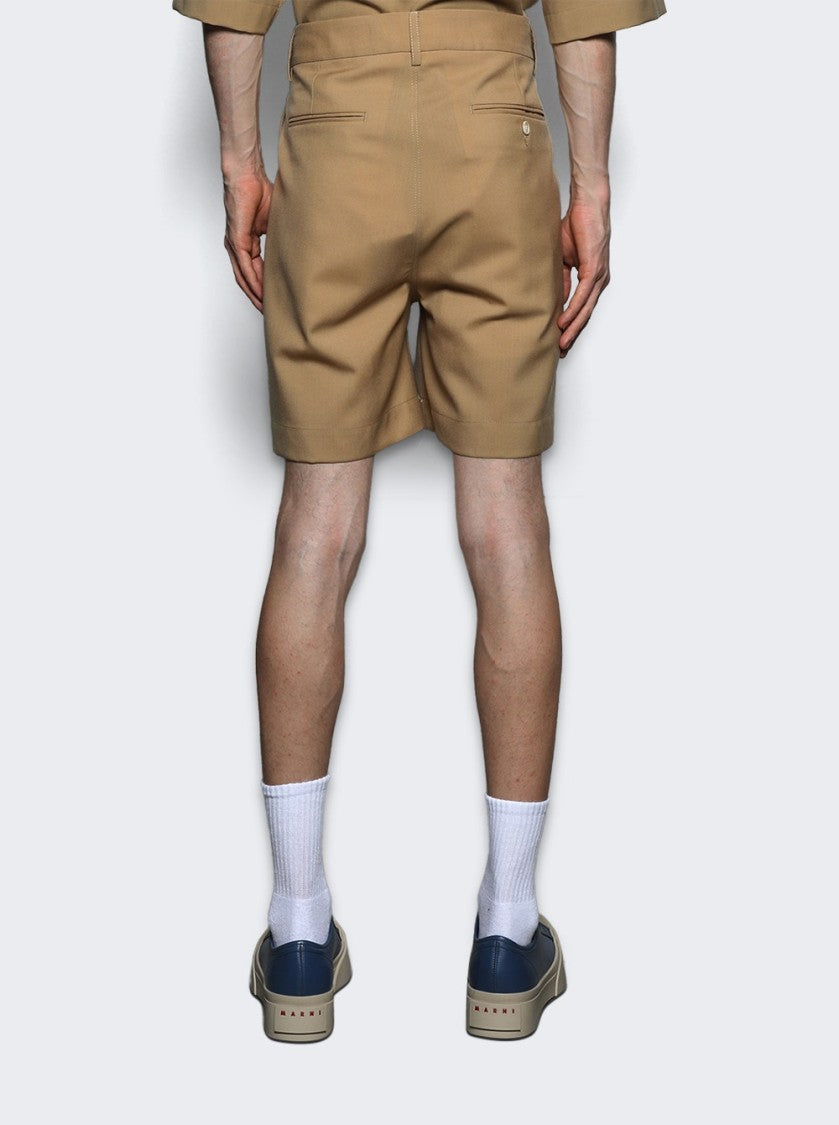 Marni Tailored Shorts Beige