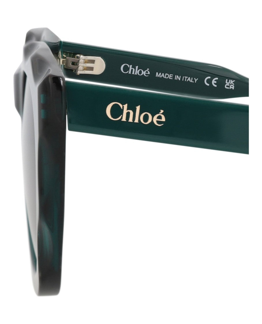 Chloé Round-Frame Recycled Acetate Sunglasses