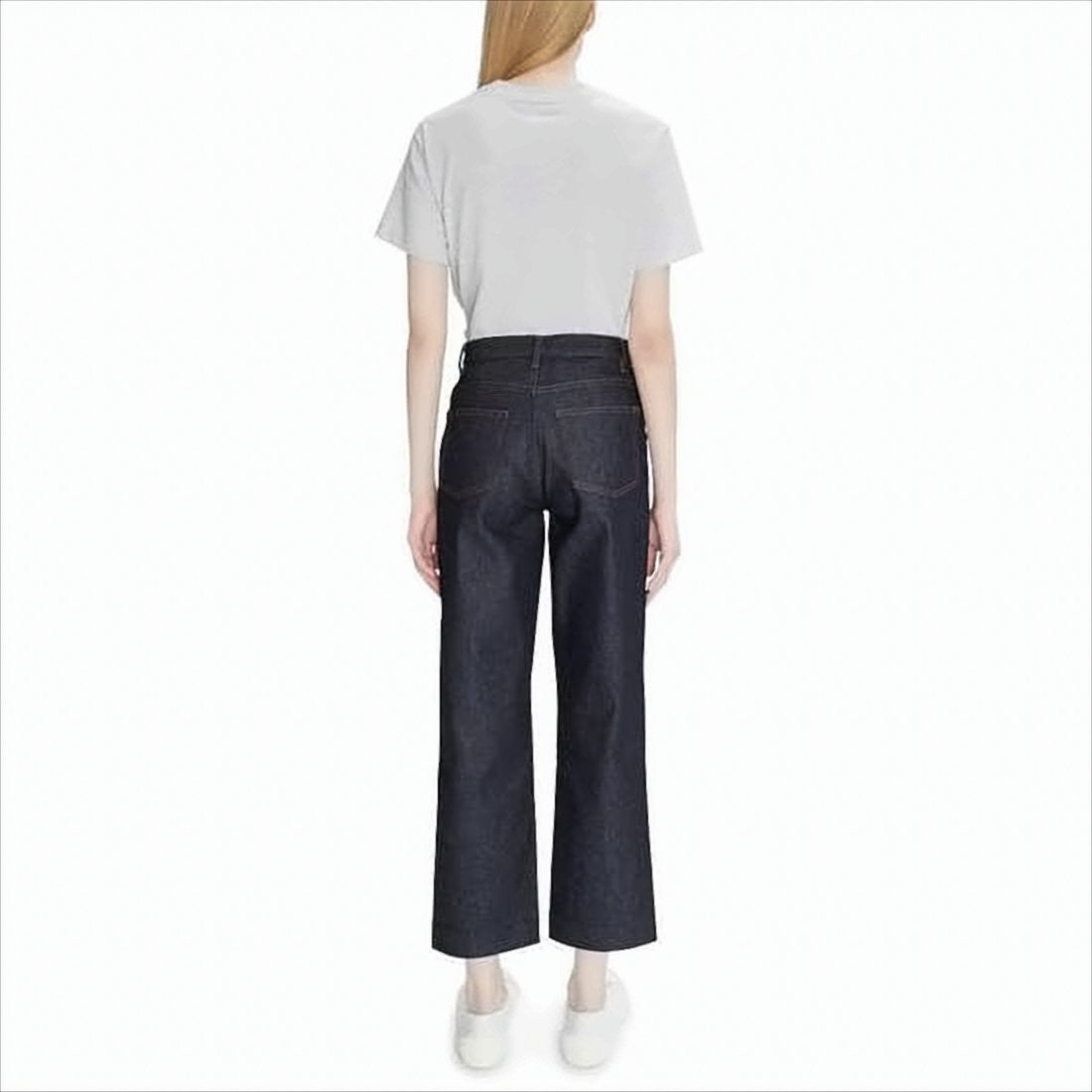 A.P.C. High-Waisted Straight-Leg Denim Pants
