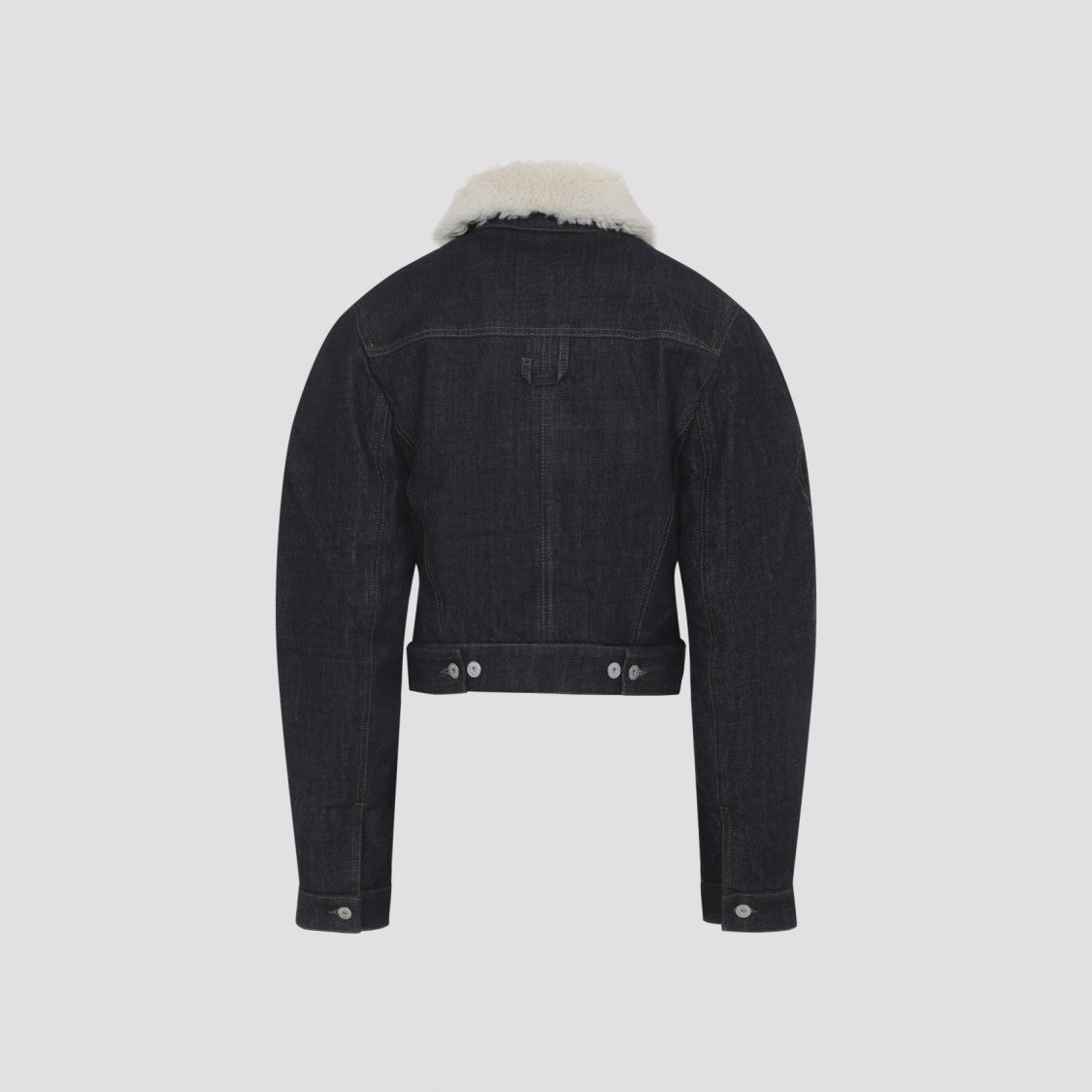 Jacquemus Ovalo De-Nimes Dark Blue Cotton Jacket