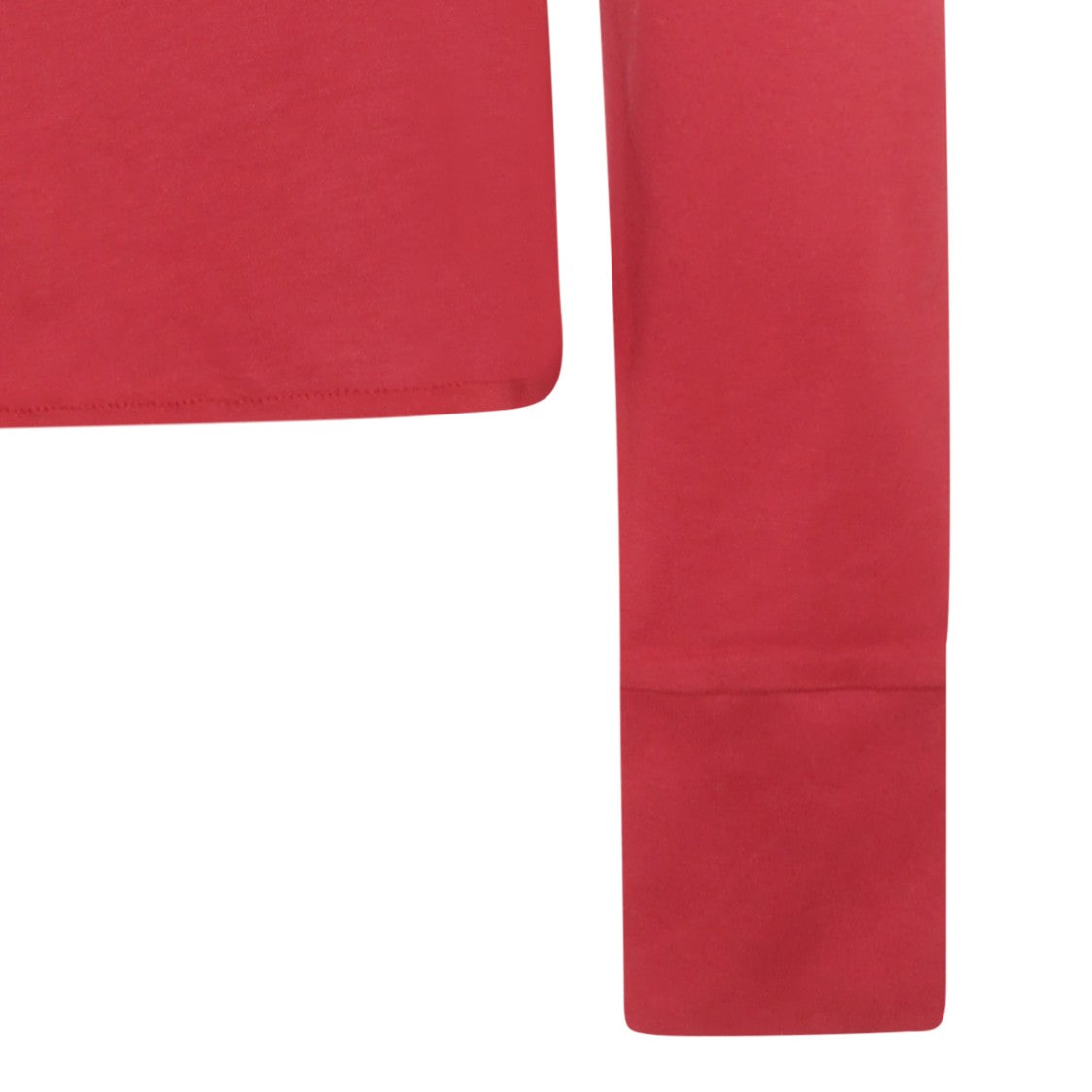 Moncler X Rick Owens Red Girder Knitwear With Choker Neckline And Embroidered Logo