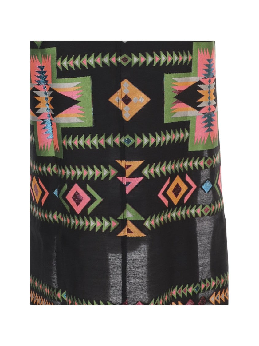 Nema Maxi Dress With Geometric Pattern