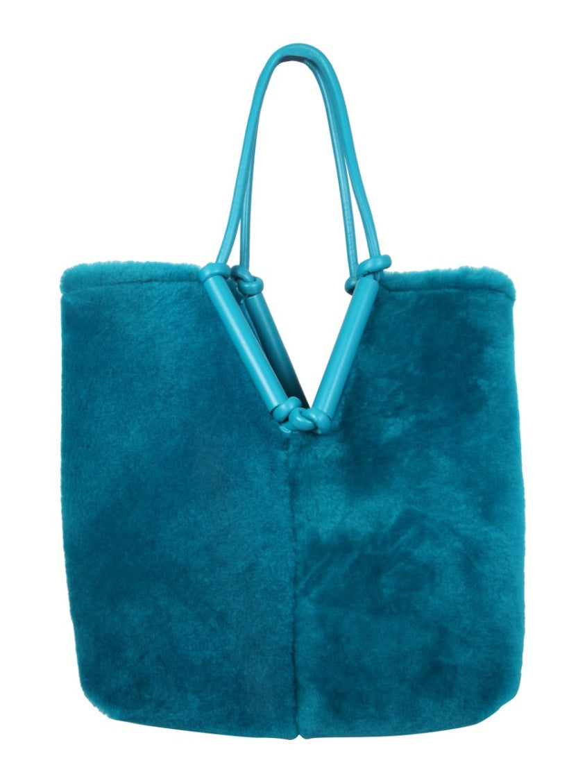 Bottega Veneta Unique Removable Double Handle Sherling Tote Bag