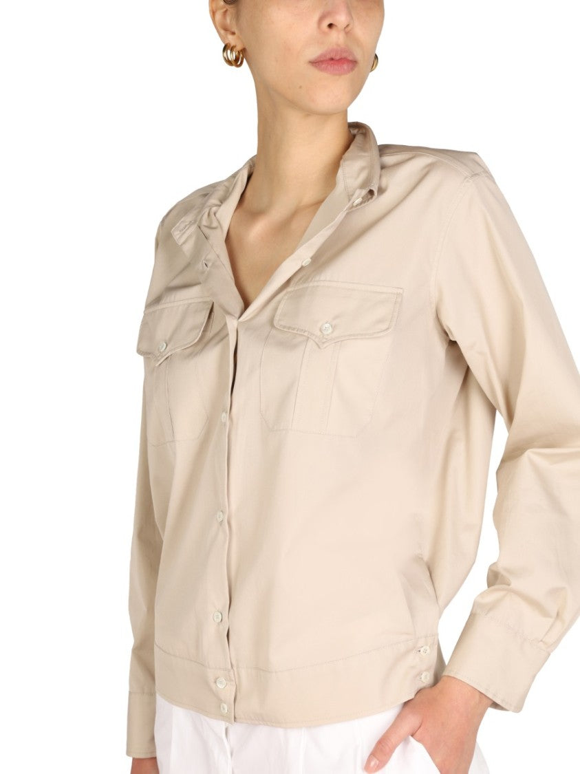 Aspesi Pointed Collar Cotton Shirt