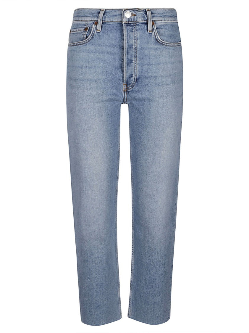 Re/Done 70S High Rise Stove Pipe Jeans