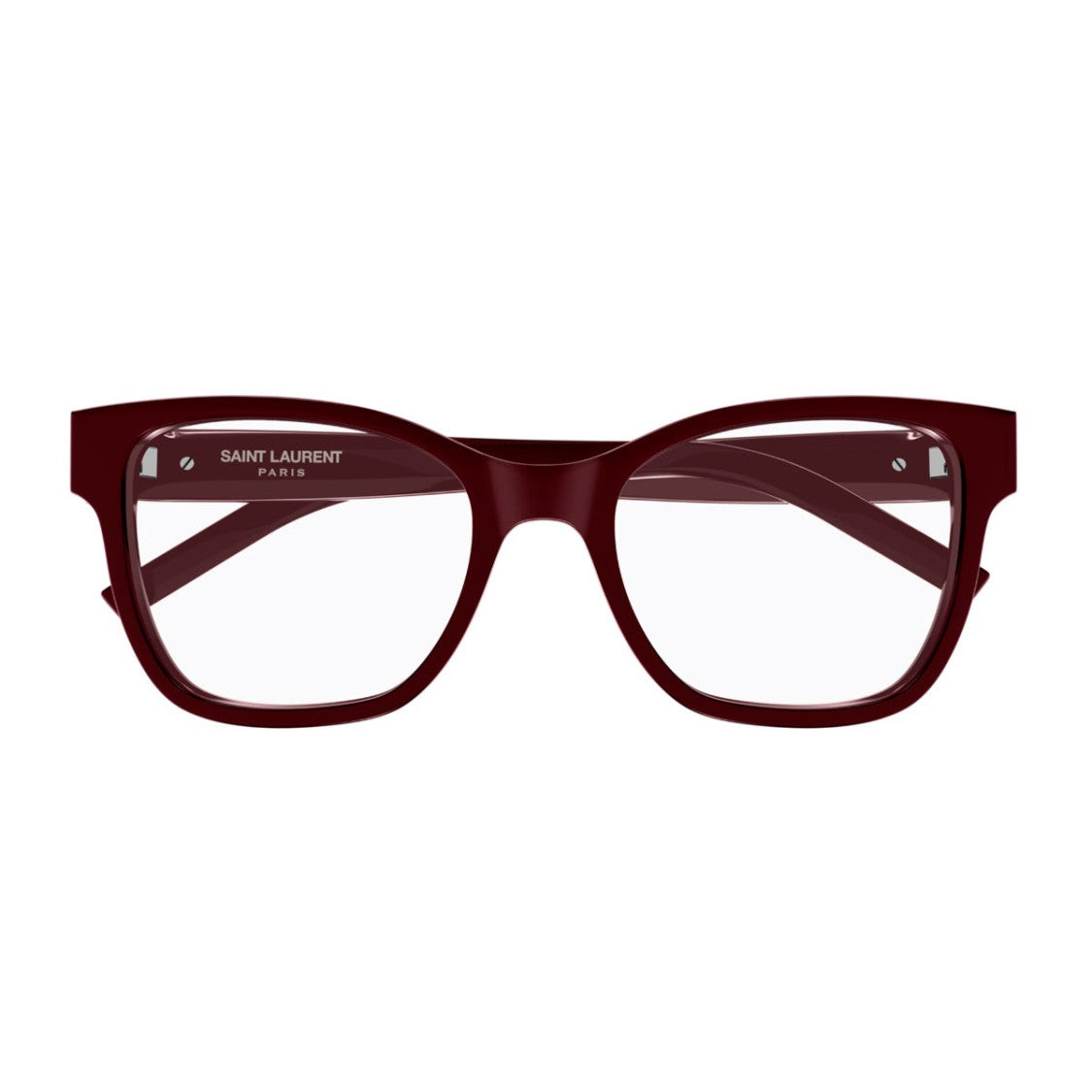 Saint Laurent Burgundy Sl M158 Acetate Square Eyeglasses