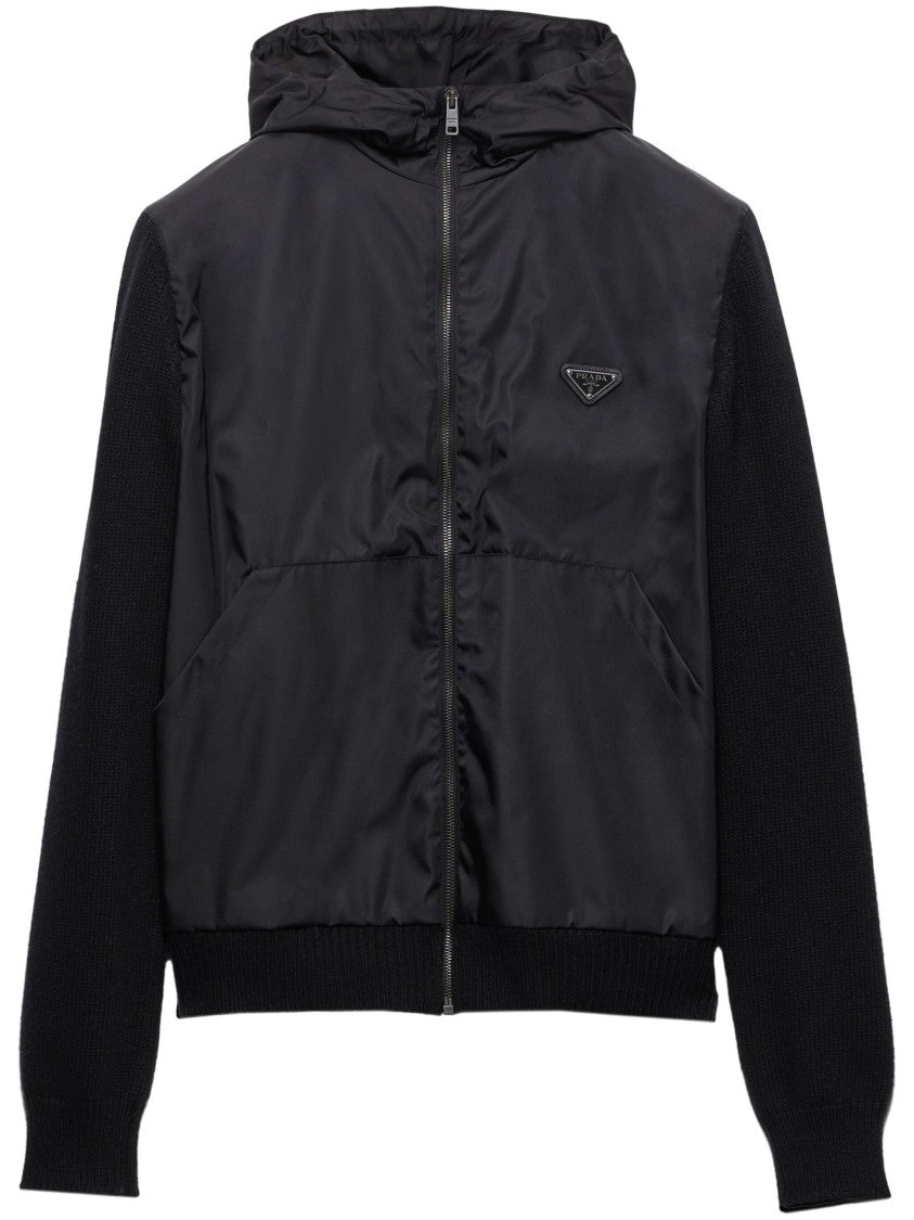 Prada Black Cardigan Wool/Cashmere Re-Nylon Cardigan