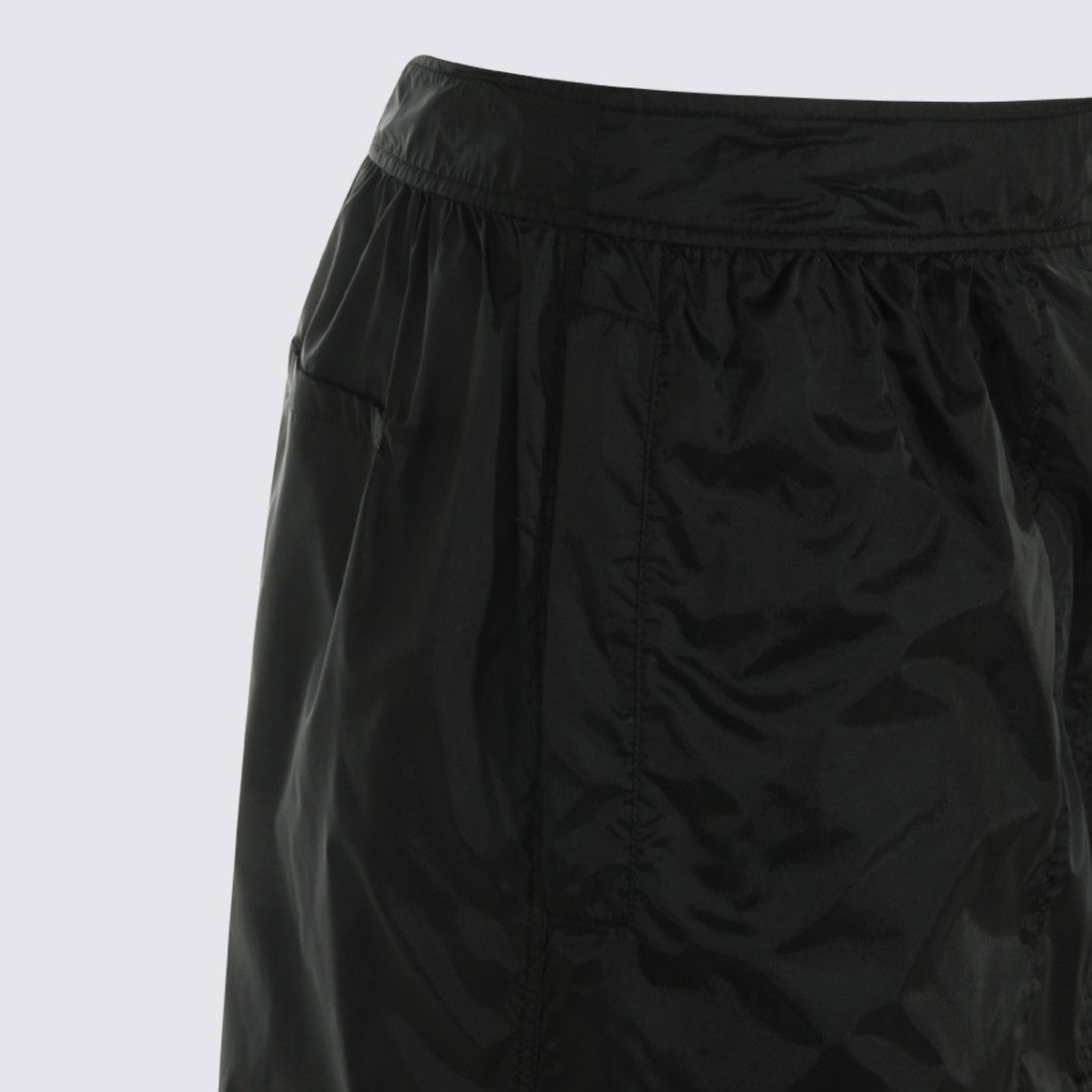 Saint Laurent Straight Black Skirt With High Waist And Minimalistic Design