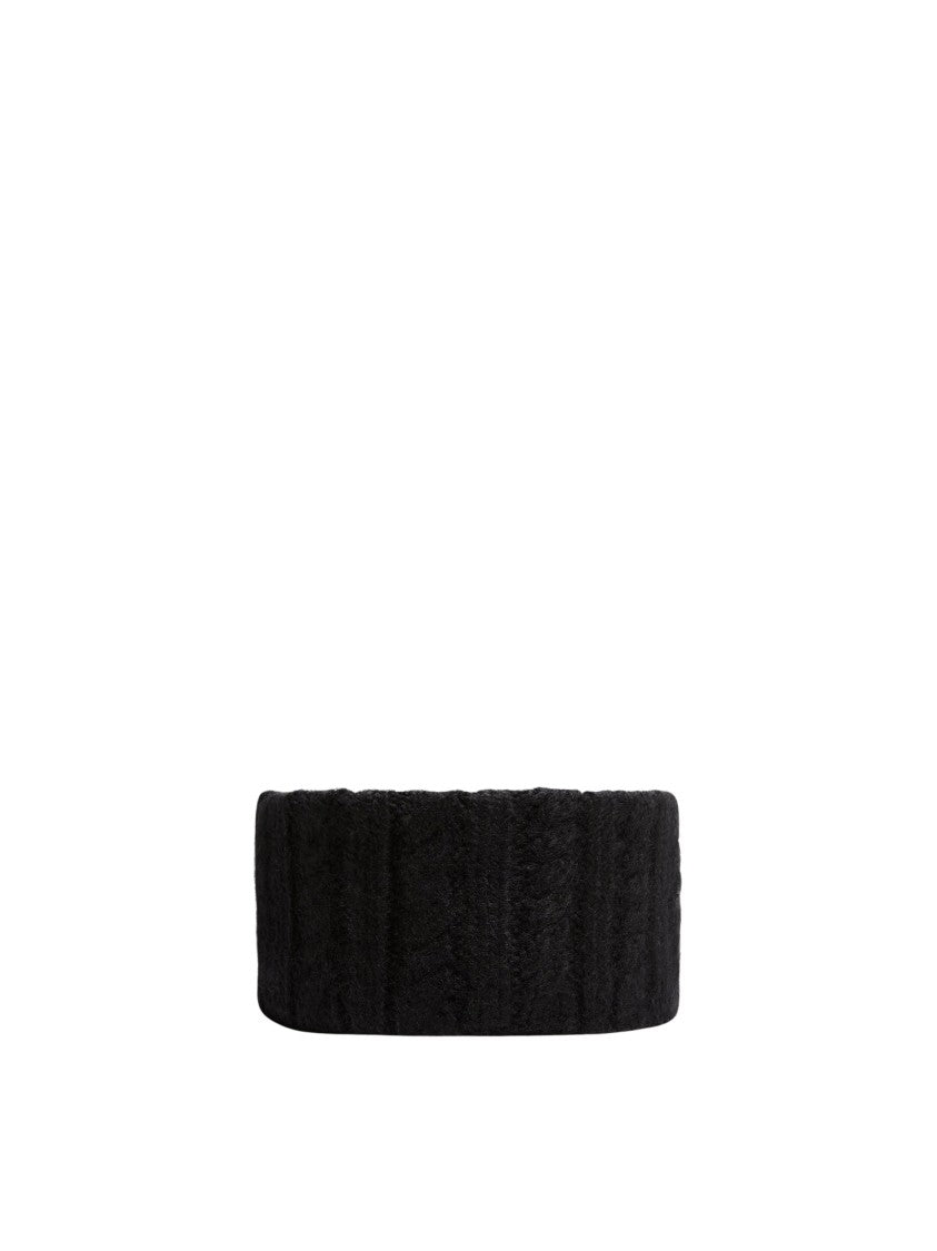 Moncler Headband Textured Knit Alpaca-Blend Headband