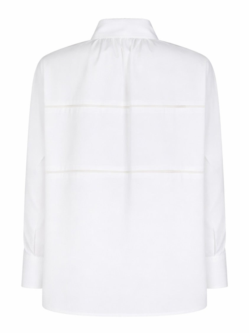 Fabiana Filippi White Pointed Collar Boxy Shirt