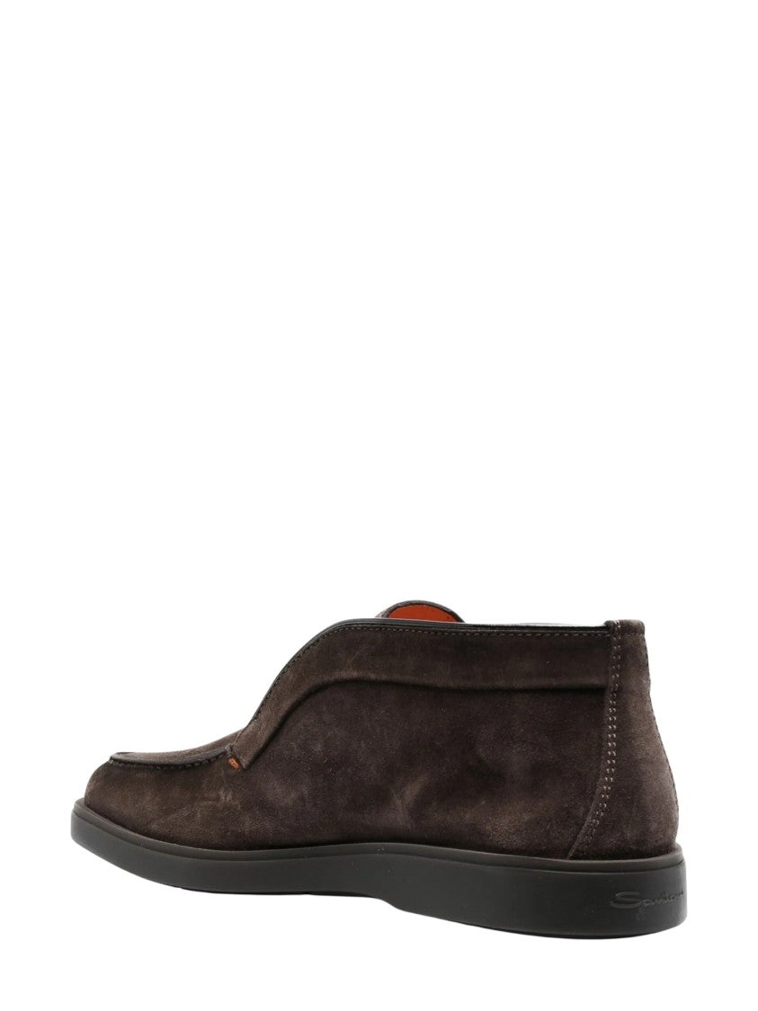 Santoni Desert Slip-On Suede Boots