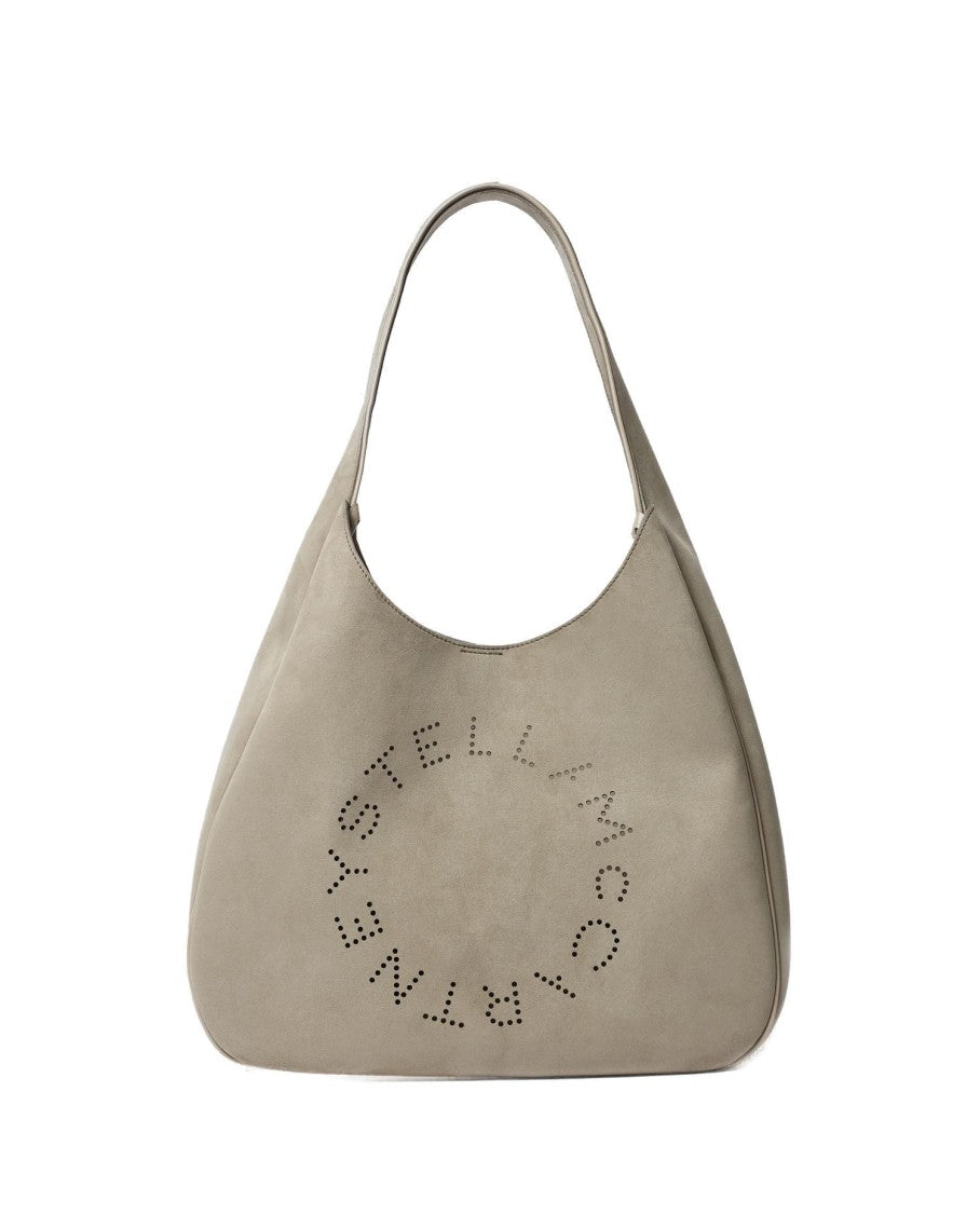 Stella Mccartney Logo Large Hobo Bag Alter Suede