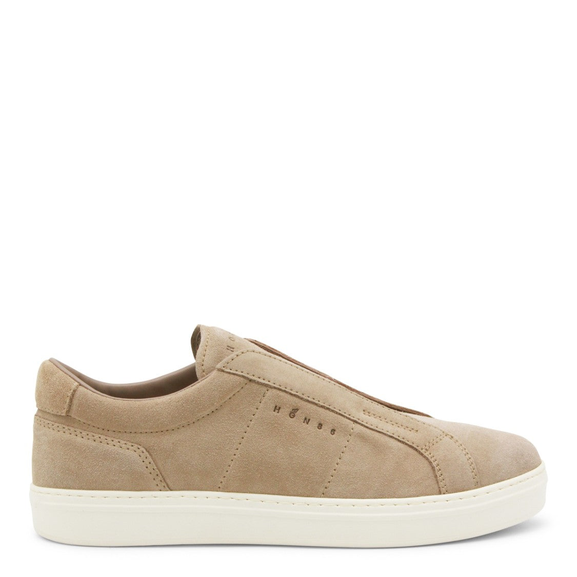 Hogan Beige Suede Slip On Sneakers