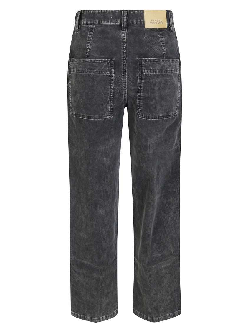 Isabel Marant Étoile Relaxed Straight-Leg Pants With Textured Finish