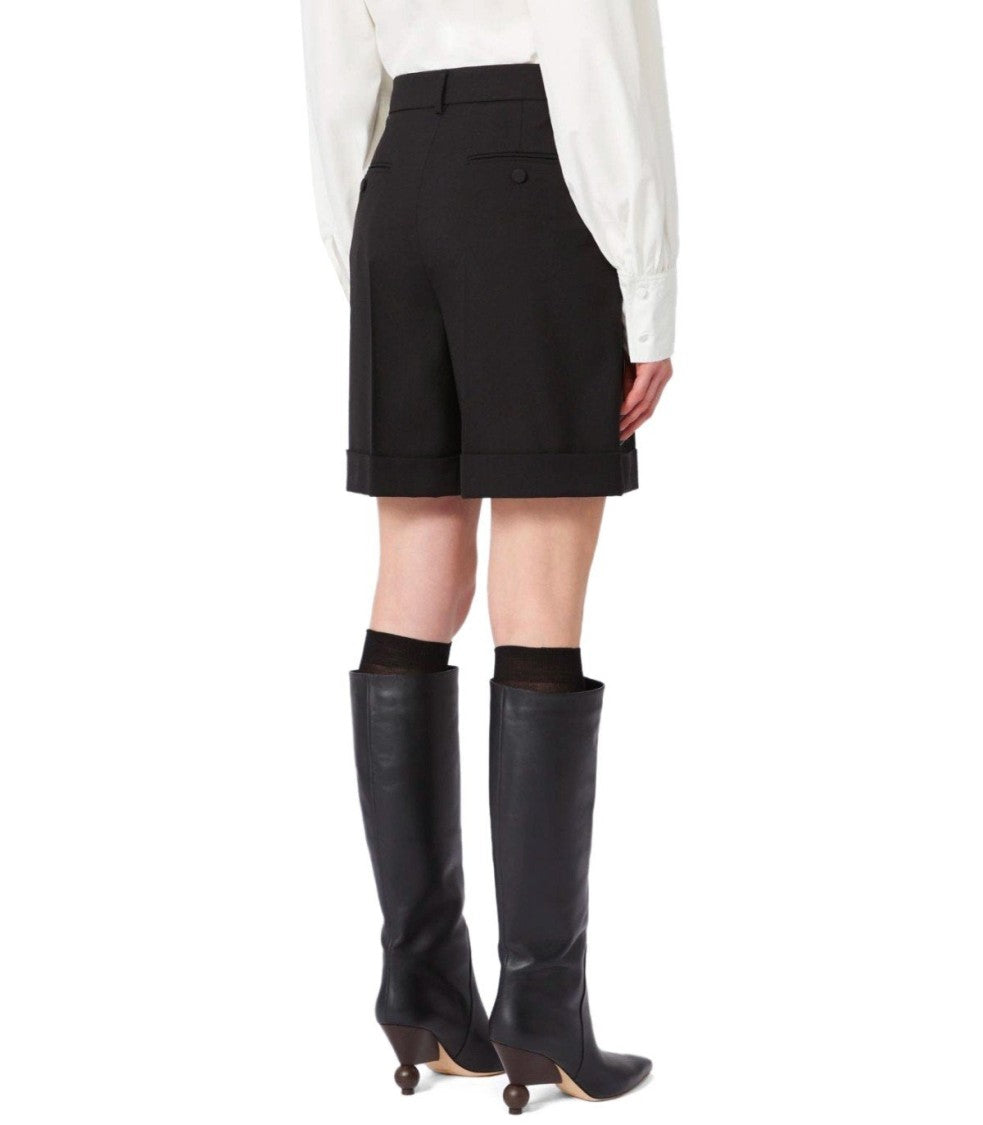 Max Mara Bussola1234 Black Bermuda Shorts