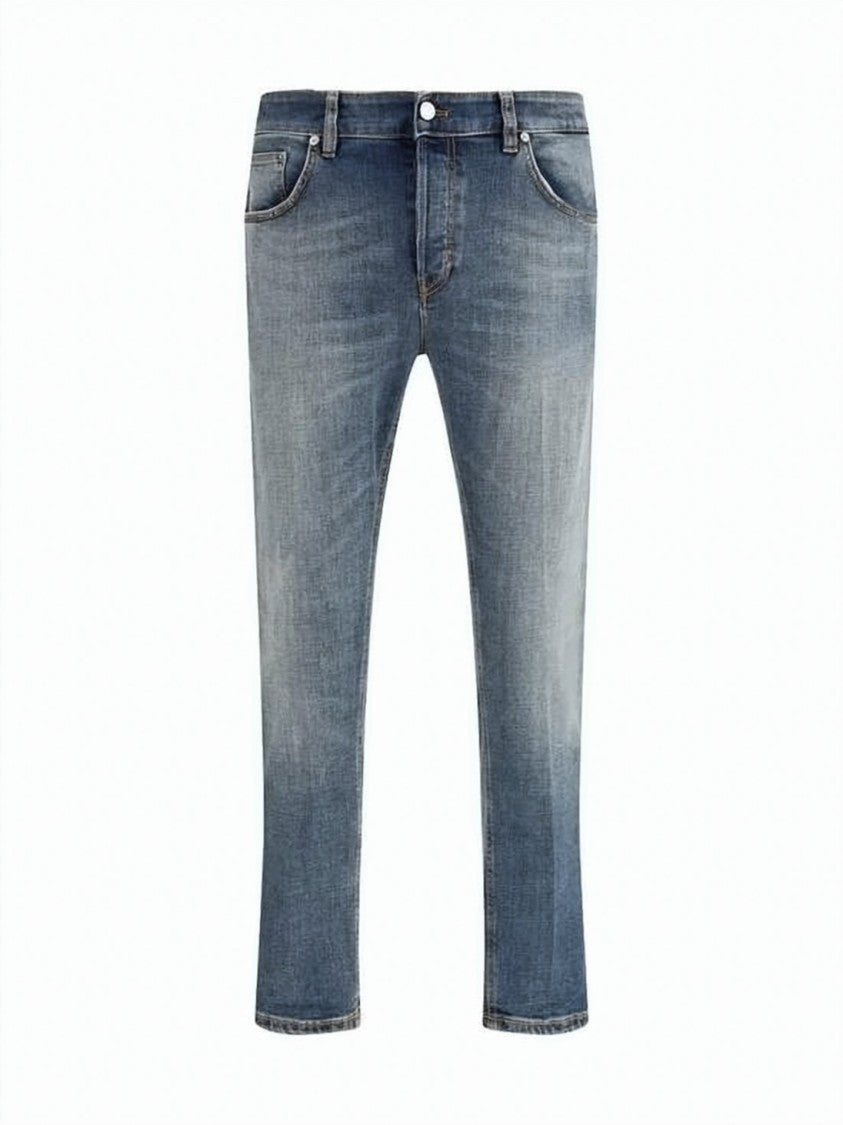Pt Torino Classic Five-Pocket Denim Pants With Subtle Fading