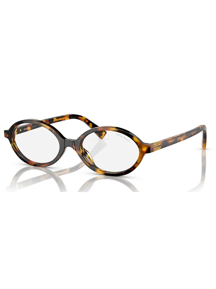 Miu Miu Oval Tortoiseshell Pattern Acetate Sunglasses