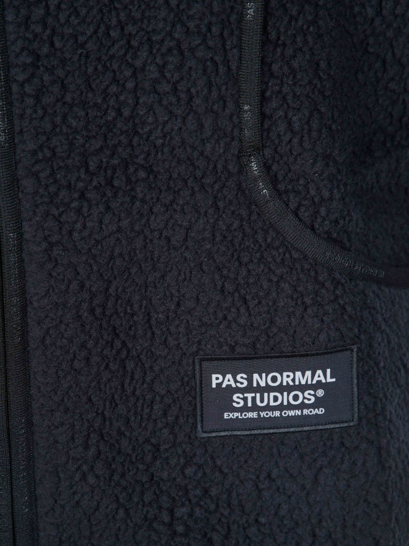 Pas Normal Studios Off-Race Pile High Collar Textured Fleece Vest