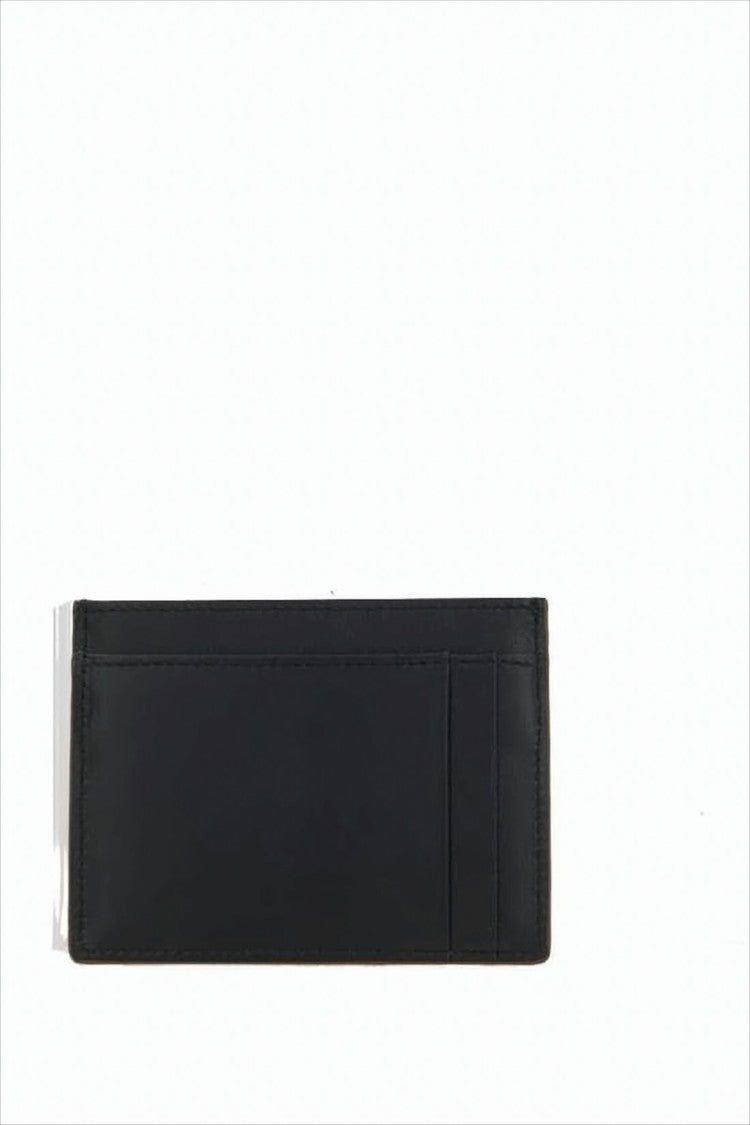 Miu Miu Rectangular Black Calf Leather Card Wallet