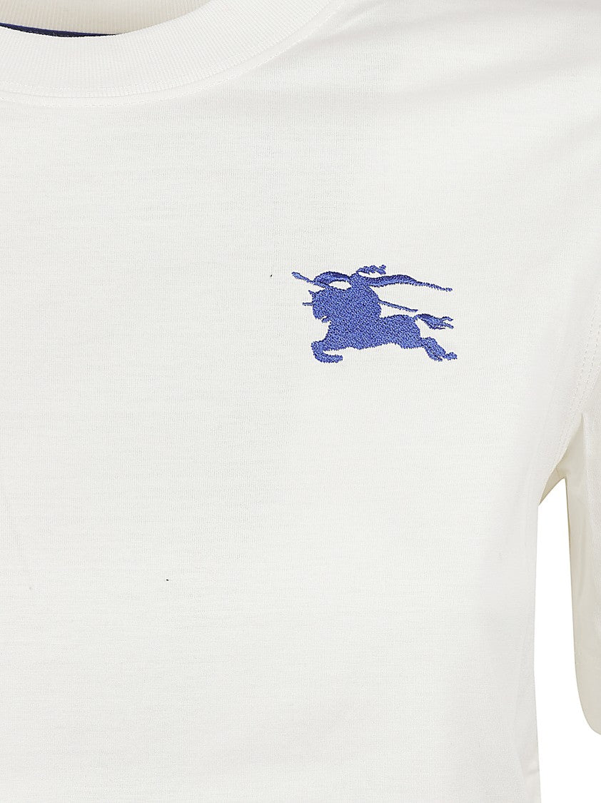 Burberry Relaxed Fit White Cotton T-Shirt