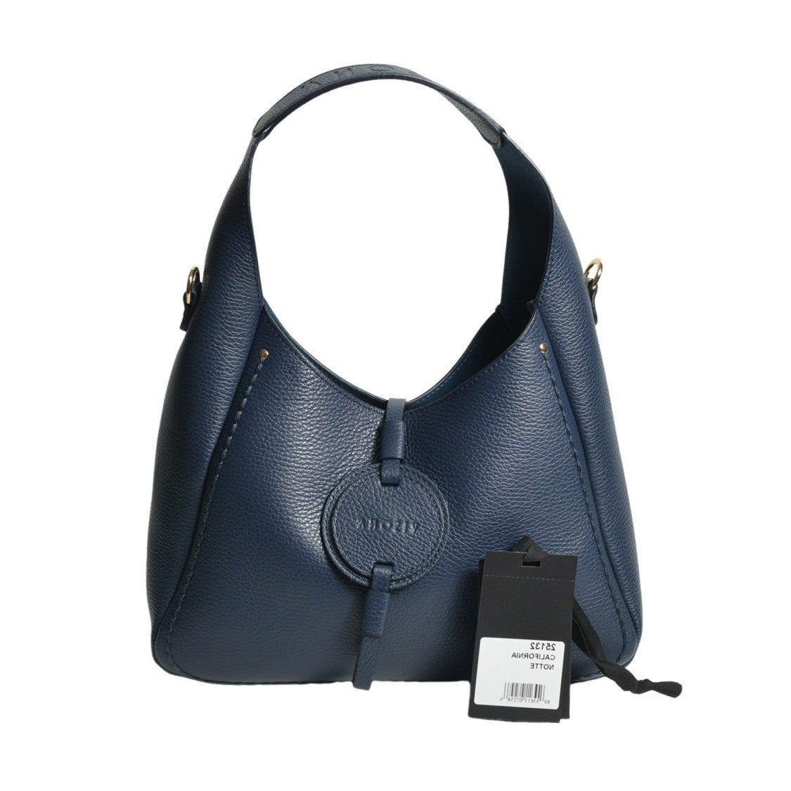 Plinio Visona' Textured Leather Shoulder Bag